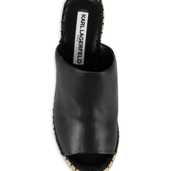 Karl Lagerfeld Paris
Carina Leather Platform Espadrille Wedges - Picture 5 of 10